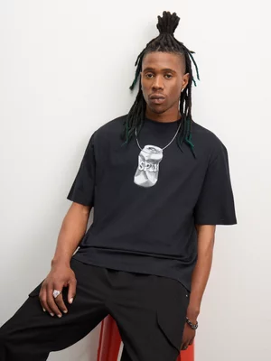 The FIX Men's Black Graphic T-Shirt