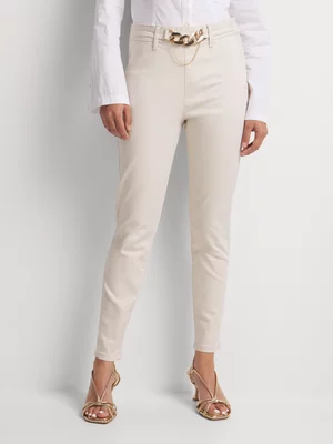 Women's Guess White Salome  Chain Skinny Jeans