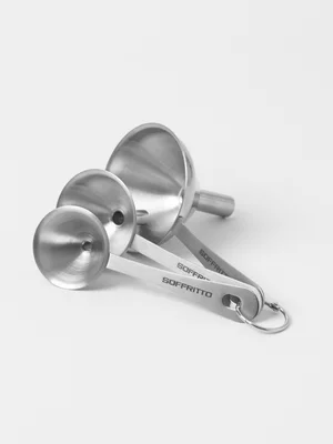 Soffritto A Series Stainless Steel Funnel Set of 3