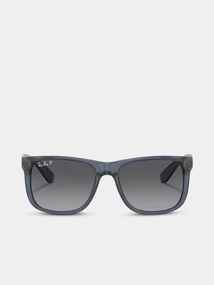 Ray-Ban JUSTIN Transparent Blue 55 Sunglasses