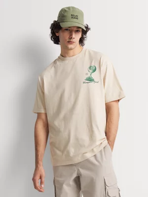 Markham Men's Relaxed Fit Stone Graphic T-Shirt