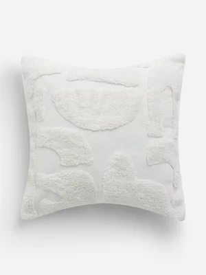 Jet Home Milk Tufted Abstract Scatter Cushion