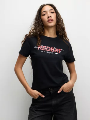 Redbat Athletics Women's Core Script Black T-Shirt 
