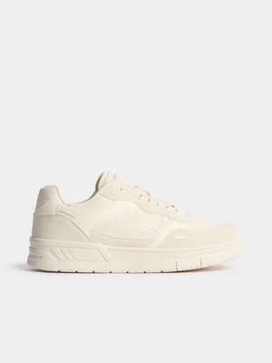 Relay Jeans Men's Mono Cream Court Sneaker