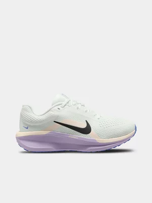 Nike Womens Winflo 11 White/Purple Running Shoes 