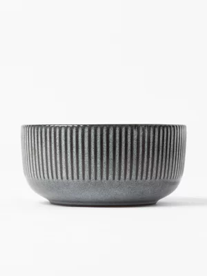 Mia Stoneware Reactive Glaze Bowl 14cm Black 