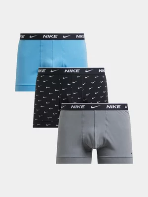 Nike Men's Dri-Fit 3 Pack Everyday Multicolour Trunks