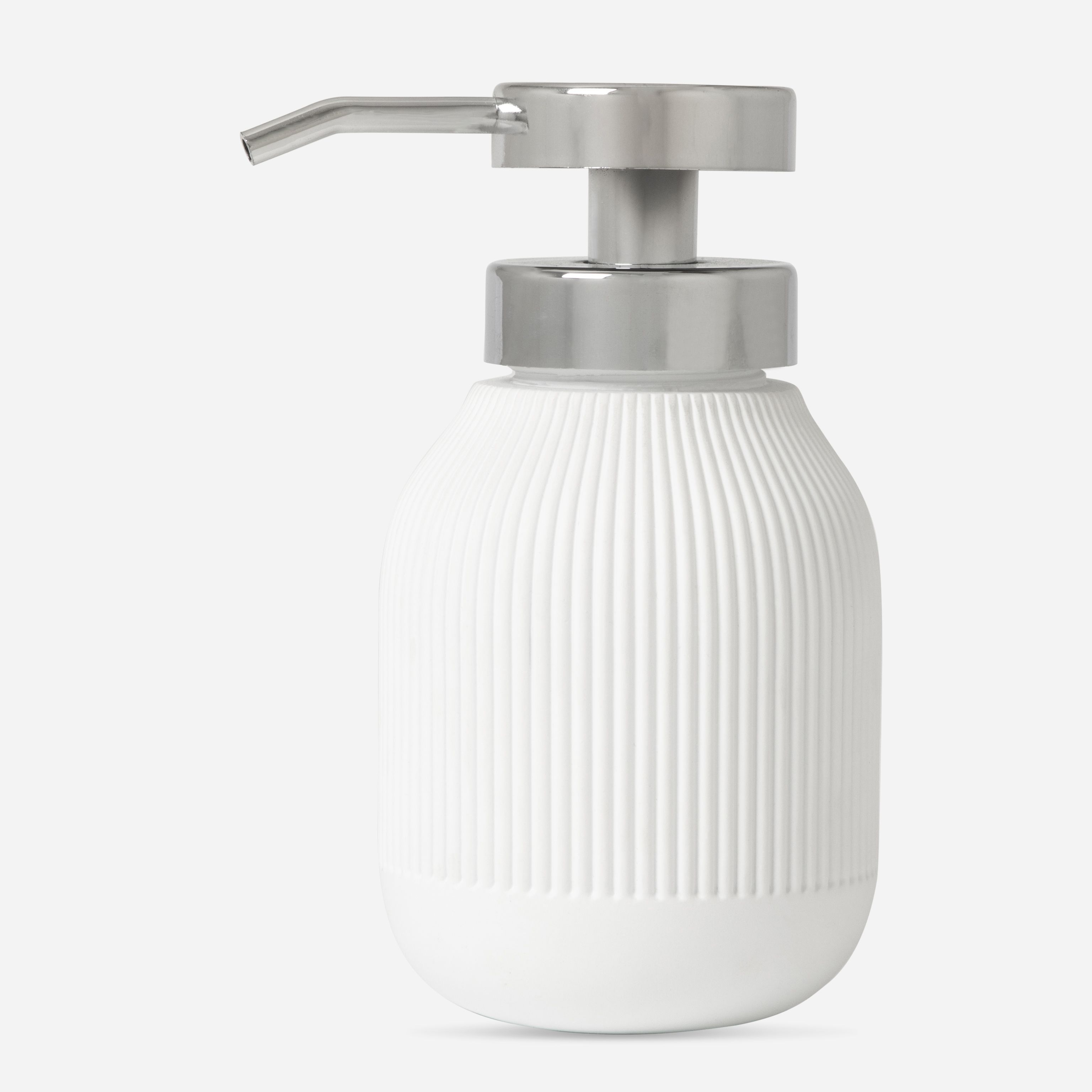 Fluted Resin Soap Dispenser